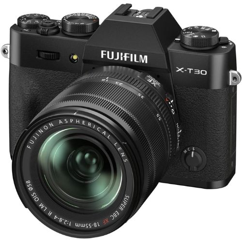 Camera Mirrorless Fujifilm X T30II Preta Lente XF18 55mm F2.8 4 R LM OIS